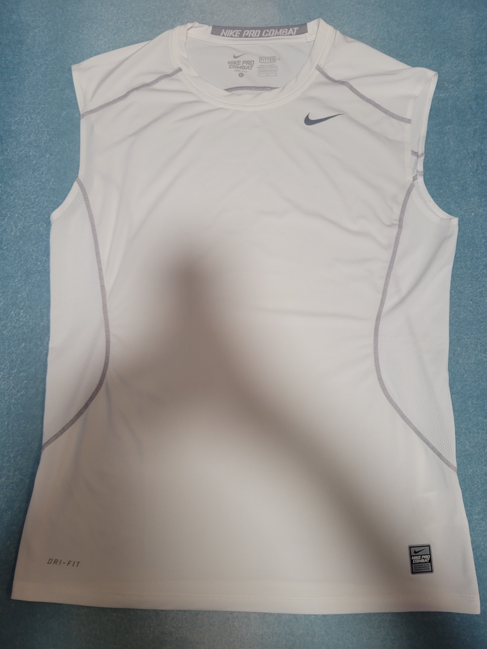 Nike Men’s White Sleeveless Dri-FIT Training Tank